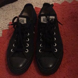 All Black Low-Top Converse